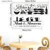 CerAiCoae Kitchen Rules Wall Decal, Utensil Motif Home Decor Sticker, Vinyl Peel and Stick Decoration for Dining Room view 4
