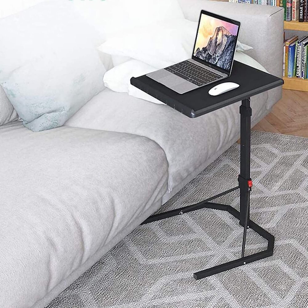 ZHIQISHI Lap Desk, Overbed Table Height Adjustable Bedside Table Sofa Side End Table, Folding Laptop Table Liftable Table Gaming Computer Desk Stand Tray Outdoor Portable Table