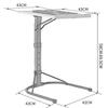 ZHIQISHI Lap Desk, Overbed Table Height Adjustable Bedside Table Sofa Side End Table, Folding Laptop Table Liftable Table Gaming Computer Desk Stand Tray Outdoor Portable Table view 2