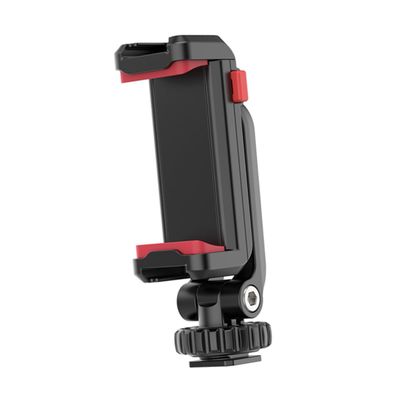 CHILDWEET Camera Phone Tripod Mount Adapter Rotating Smartphone Clip Holder with Cold Shoe for Microphone Led Light Phone Holder for Vlogging Live Streaming