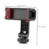 CHILDWEET Camera Phone Tripod Mount Adapter Rotating Smartphone Clip Holder with Cold Shoe for Microphone Led Light Phone Holder for Vlogging Live Streaming view 2