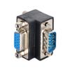 NFHK 90 Degree Up Angled VGA SVGA Male to Female Extension Adapter for Monitor Projector view 2