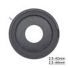 JOEBO Microscope Kit 1 Piece Enlarge 2.5-42mm/44mm Aperture Diameter Zoom Iris Diaphragm Aperture Condenser for Microscope Camera Lens Optical Instrument Microscope Lens Adapters (Size : 2.5-44mm) view 3