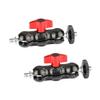 CAMVATE Universal Magic Arm + Multi-Function Mounting Plate + 5/8"-27 Male Threaded Cold Shoe Adapter view 2