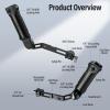 SIRUI Adjustable NATO Clamp Sling Handgrip for DJI Gimbals and Camera Cage Side Handle, NATO and ARRI Installation Options Side Grip Bundle view 4