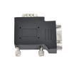 NFHK Vertical Flat Right Angled 90 Degree VGA SVGA Male to Female Extension Adapter BK view 2