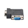 NFHK Vertical Flat Right Angled 90 Degree VGA SVGA Male to Female Extension Adapter BK view 3