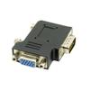 NFHK Vertical Flat Right Angled 90 Degree VGA SVGA Male to Female Extension Adapter BK view 4