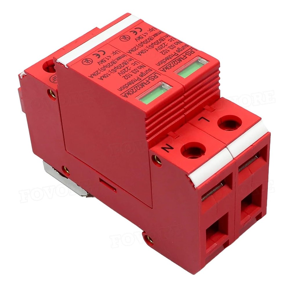 EQBVZZRD Arrester Device 220V Single-Phase Power Supply Lightning Protection Module Surge Protector 20KA Total Power Surge Arrester