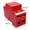 EQBVZZRD Arrester Device 220V Single-Phase Power Supply Lightning Protection Module Surge Protector 20KA Total Power Surge Arrester view 2