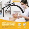 LASTAR LED Lash Light for Eyelash Tech  Half Moon Floor Lamp with Adjustable Brightness, Warm-to-Cool Lighting & Built-in Phone Holder  Ideal for Tattoo Artists, Estheticians & Lash Experts view 3