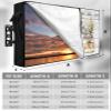 FALABON88 Outdoor TV Cover 55 Inch, Weatherproof Waterproof Happy Valentine's Day Outside TV Covers with Zipper Flap, Romantic Flower Roses Wood 600D TV Enclosure Protector for Outside Flat Screen TV view 2