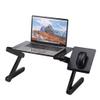 Adjustable Laptop Desk Stand Portable Laptop Table Cooling Fan Computer Notebook PC Holder with Mouse Pad Tray Bed Sofa (D 16.5"x10.2") view 1
