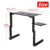 Adjustable Laptop Desk Stand Portable Laptop Table Cooling Fan Computer Notebook PC Holder with Mouse Pad Tray Bed Sofa (D 16.5"x10.2") view 4