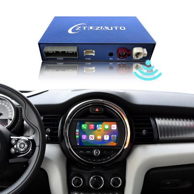 Carplay Wireless Decoder for BMW Mini 2014-2017 Year Car, Android Auto Retrofit Kit for BMW NBT System, Support Wireless Android Auto, YouTube,Mirrorlink, Reverse Camera