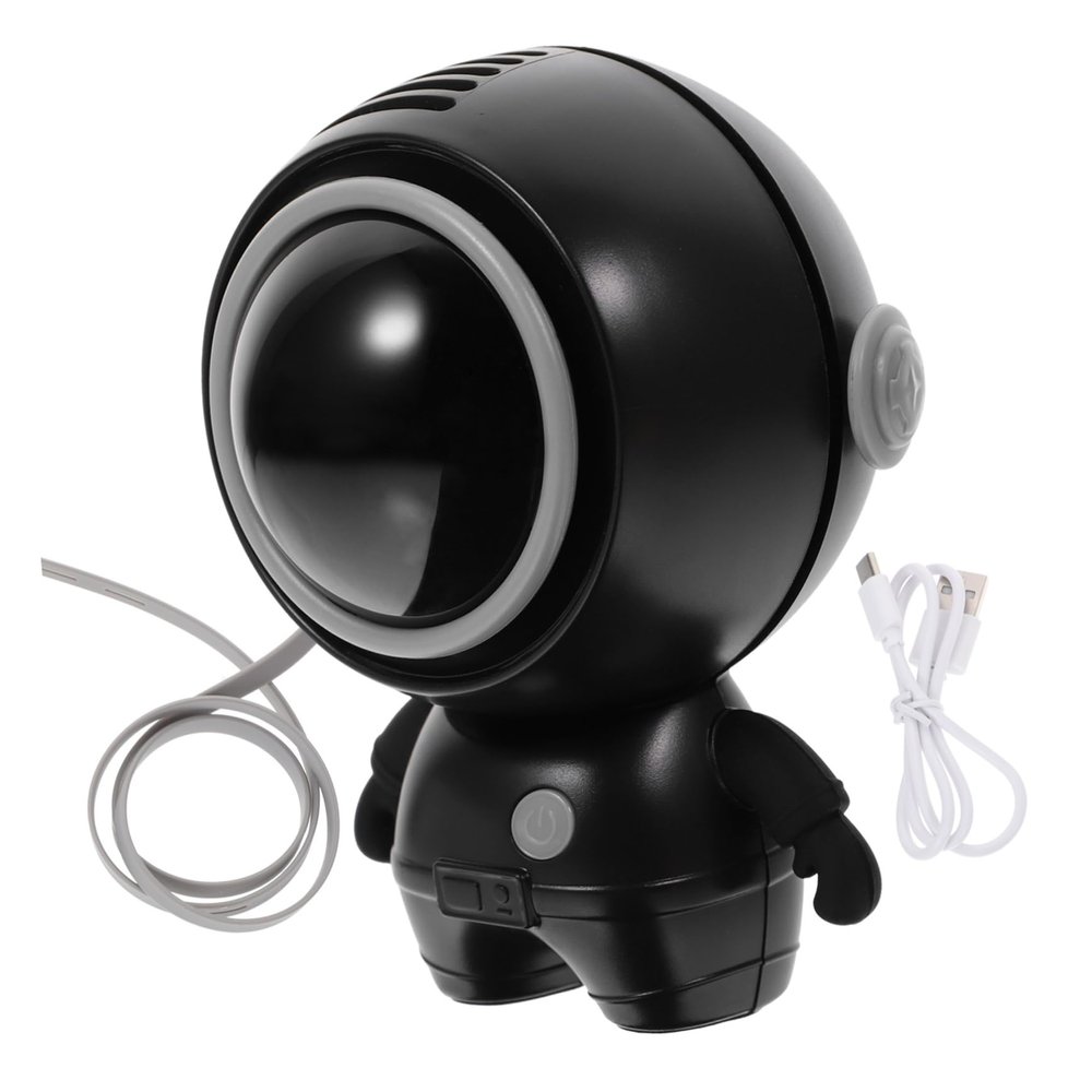 PRETYZOOM Hanging Neck Fan Rechargeable Astronaut Portable Cooling Fan for Summer Dual Gear Lanyard Usb Design Lightweight for Women for Outdoor Use