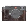 MUZIRI KINOKOO Case for Leica M11 M11-P M EV1, Premium Genuine Leather Protective Half Case for Leica M11/M11-P/M-EV1 Camera, with Hand Grip and Opening Bottom Design - Coffee view 1