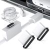 2 Pack USB C Anti Dust Plugs, Wired Earbuds,Magnetic 3.5mm Plug in Audio Jack Earphone,Noise Canceling HiFi in Ear Headset for Chromebook PC Laptop 3.5 mm Corded Headphones for Samsung Galaxy A15 5G view 2