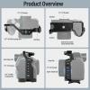 SIRUI Camera Cage for Sony Alpha 7R V/Alpha 7 IV/A7R IV/Alpha 7 S III/Alpha 1 and NATO Top Handle Bundle view 4