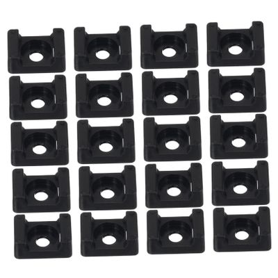 Veemoon 120pcs Professional Cable Management Wire Holder Saddle Tie Mounts for Neat Wire Arrangement