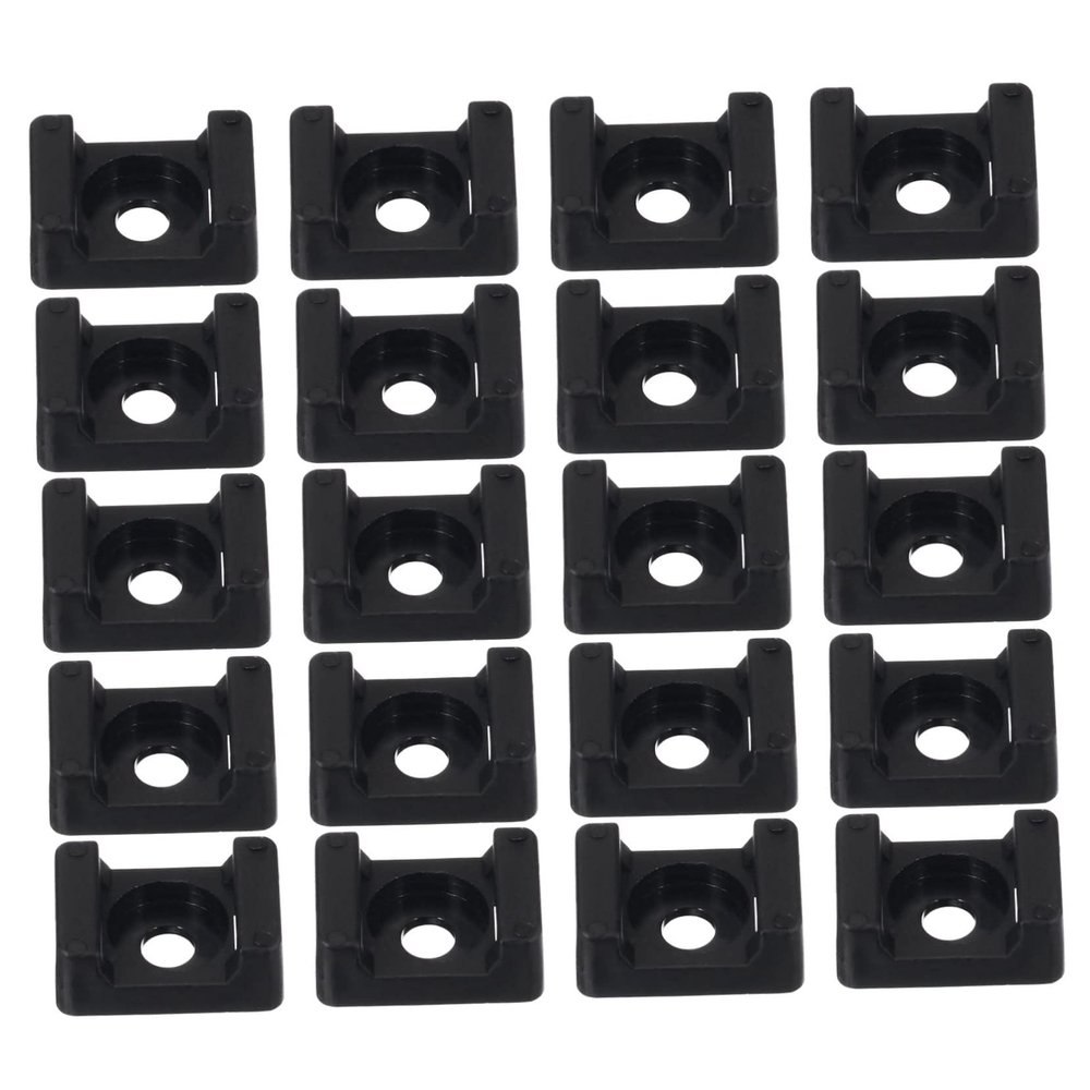 Veemoon 120pcs Professional Cable Management Wire Holder Saddle Tie Mounts for Neat Wire Arrangement