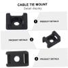Veemoon 120pcs Professional Cable Management Wire Holder Saddle Tie Mounts for Neat Wire Arrangement view 2