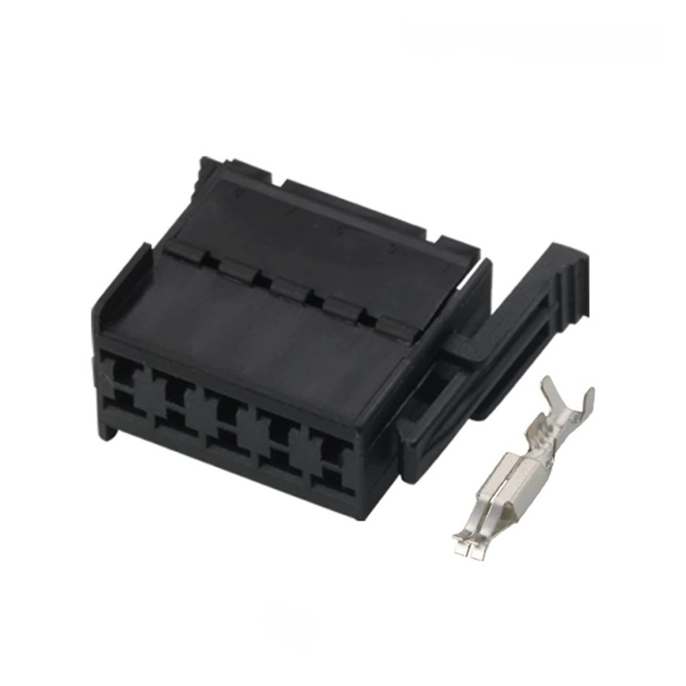 Artemisia 1 Sets 10 pin 2.8 MM car Female auto Plug Wiring Harness Cable unsealed Plastic Connector 929504-4 (Color : Dark Grey, Size : 1 Set)