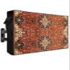 FALABON88 Outdoor TV Cover 75 Inch, Weatherproof Waterproof Brown Geometric Flowers Outside TV Covers with Zipper Flap, Retro Turkish Pattern 600D TV Enclosure Protector for Outside Flat Screen TV view 1