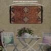 FALABON88 Outdoor TV Cover 75 Inch, Weatherproof Waterproof Brown Geometric Flowers Outside TV Covers with Zipper Flap, Retro Turkish Pattern 600D TV Enclosure Protector for Outside Flat Screen TV view 3