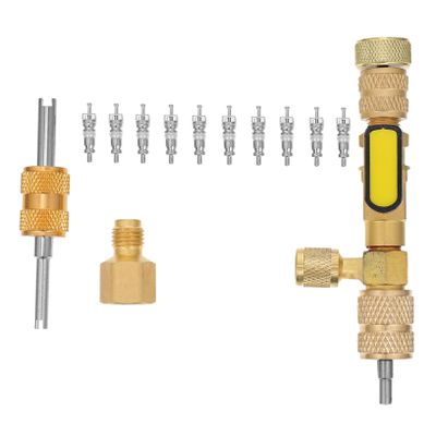 PartyKindom 1set Professional Valve Core Remover Tool for Dual Installer for Systems Quick Assembly and Disassembly Saving Design Kit