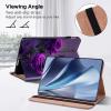 ALILANG Case for Samsung Galaxy Tab S7 FE 12.4 Inch Case 2021 (SM-T730/T736) with Stylus, Shockproof Folding Stand Cover for Galaxy Tab S7 FE Case-Purple Rose view 4