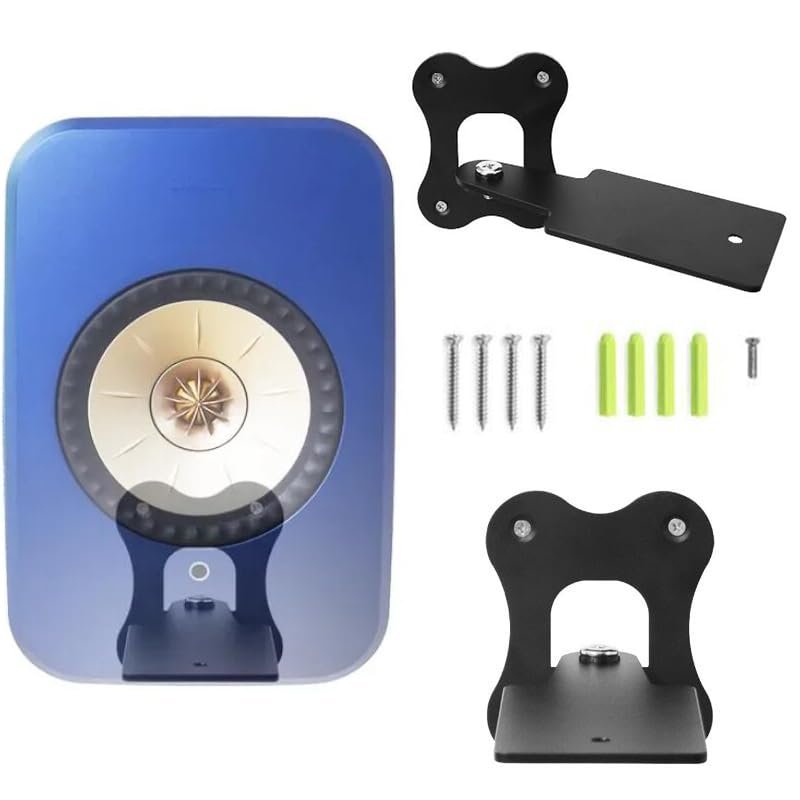 Coyktonty Wall Mounting Bracket for KEF LX II Aluminum Alloy Wall Bracket with mounting Screws Adjustable Angle