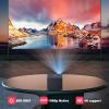 [Auto Focus/4K Support] FHD 1080P Projector 800 ANSI Cube Max 5G WiFi Bluetooth Outdoor Full-Sealed Enclosure Smart Home Movie Cinema Sports Game Karaoke Ready 20W Bass ZOOM Work w/ iOS Andrioid Cast view 2