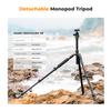 K&F CONCEPT Camera Tripod72" Aluminum Tripod for Camera, Lightweight and Foldable Travel Tripod with Remote & Extra Quick Release Plate, Professional Camera Tripod Monopod for DSLR Camera and Phone. view 2