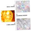 OKUMEYR 1pc Halloween Skull Shaped Led String Lights Warm White Battery Operated Decorative Lamps for Party Night Scenes and Festive Decor view 2