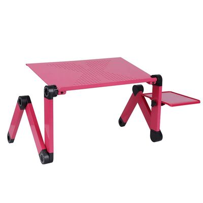 Adjustable Laptop Desk Stand Portable Aluminum Computer Laptop Desk Desk Stand with Mouse Pad (Color : E) (D)