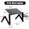 Adjustable Laptop Desk Stand Portable Aluminum Computer Laptop Desk Desk Stand with Mouse Pad (Color : E) (D) view 2