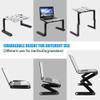 Adjustable Laptop Desk Stand Portable Aluminum Computer Laptop Desk Desk Stand with Mouse Pad (Color : E) (D) view 4