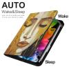 Dolrlasin Golden Hair Tears Case for iPad iPad Mini 5/4/3/2/1(7.9- Inch) iPad Mini 6 (8.3-inch, 2021) with Pencil Holder, Protective Case with Soft TPU Back, Auto Sleep/Wake Cover view 2