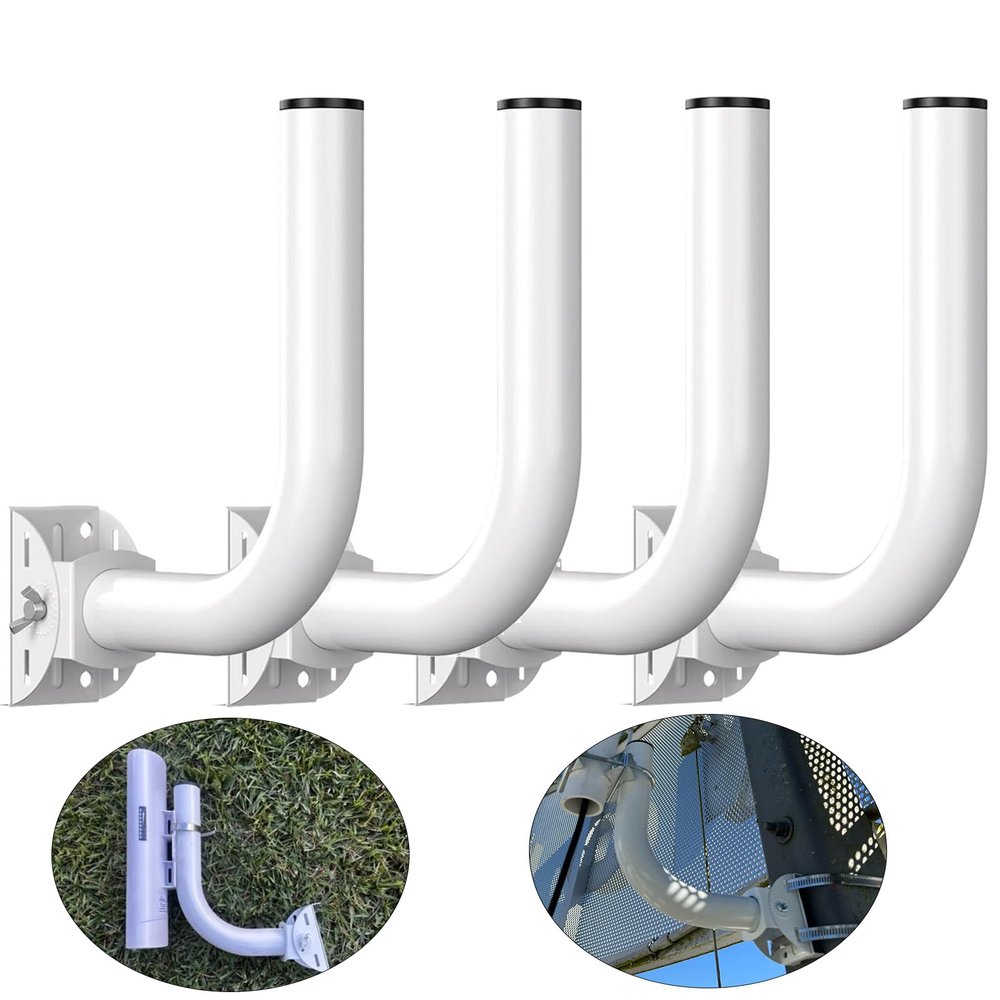 [4 Pack] Universal Wireless Bridge Bracket Mount, Pole and Wall-Mounted Mount for Wireless Bridge Point to Point Outdoor AP Access Point Client Bridge CPE, Antenna Mount