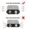 EustomA 2.5X Binocular Loupes with 3W LED Light Optical Glass Magnifier Waist Hanging Type Light Clip on Lamp DY-004 (Black) view 4