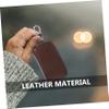SOLUSTRE Leather Multifunctional Car Key Pouch Zippered Key Case for Men Hanging Waist Design Coffee for Organizing and Preventing Loss view 4