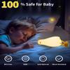 Daixinde Lying Flat Duck Night Light, Squishy Duck Lamp with Tap Control, 30-Min Auto-Off Timer, Rechargeable Silicone Bedside Lamp for Kids Adults, [Mothers Day Gifts] view 4