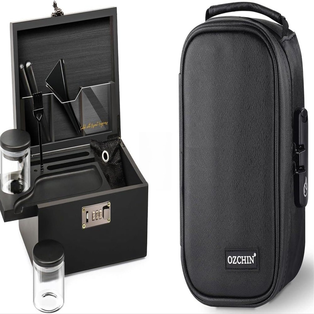 OZCHIN Large Stash Box Set + Smell Proof Bag