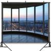 DULUDA 10x8 FT Window City Office Backdrop - Wooden Floor Background for Podcast, Portrait, Meeting, Urban - White Studio Props Banner view 2