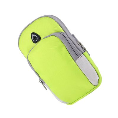 CHILDWEET 1pc Sports Arm Bag Breathable Exercise Armband for Large Phones Reflective Running Pouch for Fitness and Climbing Green