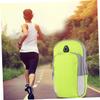 CHILDWEET 1pc Sports Arm Bag Breathable Exercise Armband for Large Phones Reflective Running Pouch for Fitness and Climbing Green view 3