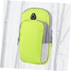 CHILDWEET 1pc Sports Arm Bag Breathable Exercise Armband for Large Phones Reflective Running Pouch for Fitness and Climbing Green view 4