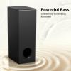Wohome Sound Bar for Smart TV with Wired Subwoofer, 2.1 CH Small TV Soundbar Speakers, Support Bluetooth 5.3/ARC/Optical/AUX/USB Connectivity, S100 Pro, Black view 2