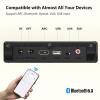 Wohome Sound Bar for Smart TV with Wired Subwoofer, 2.1 CH Small TV Soundbar Speakers, Support Bluetooth 5.3/ARC/Optical/AUX/USB Connectivity, S100 Pro, Black view 4